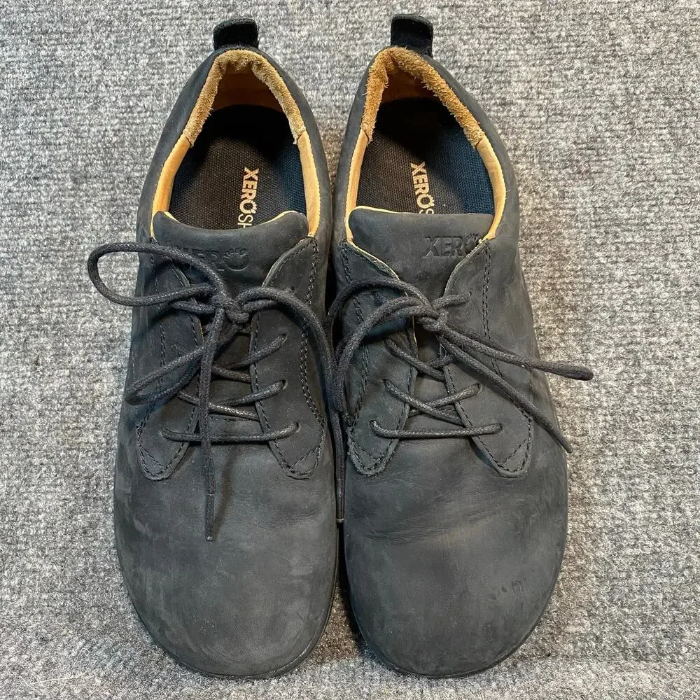 Xero Mens Glenn Leather Minimalist Barefoot Casual Hiking Shoes Barefoot 9.5
